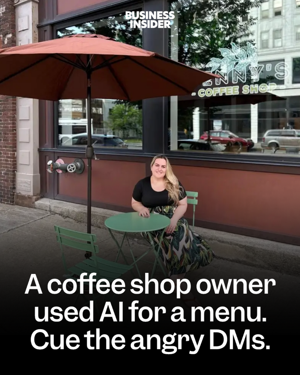 A coffee shop owner used AI for a menu. Cue the angry DMs.
