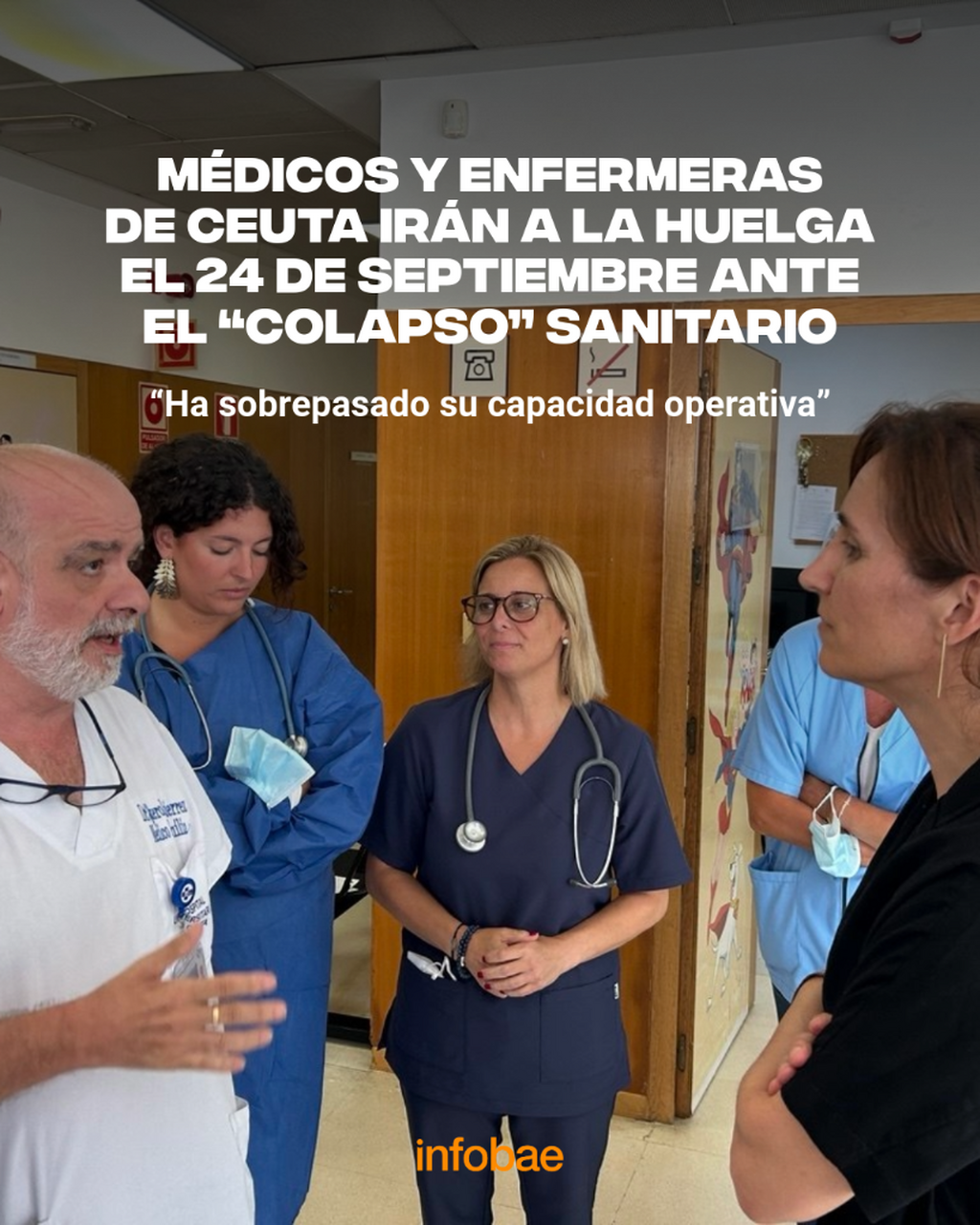 M&eacute;dicos y enfermeras de Ceuta ir&aacute;n a la huelga el 24 de septiembre ante el &ldquo;colapso&rdquo; sanitario: &ldquo;Ha sobrepasado su capacidad operativa&rdquo;