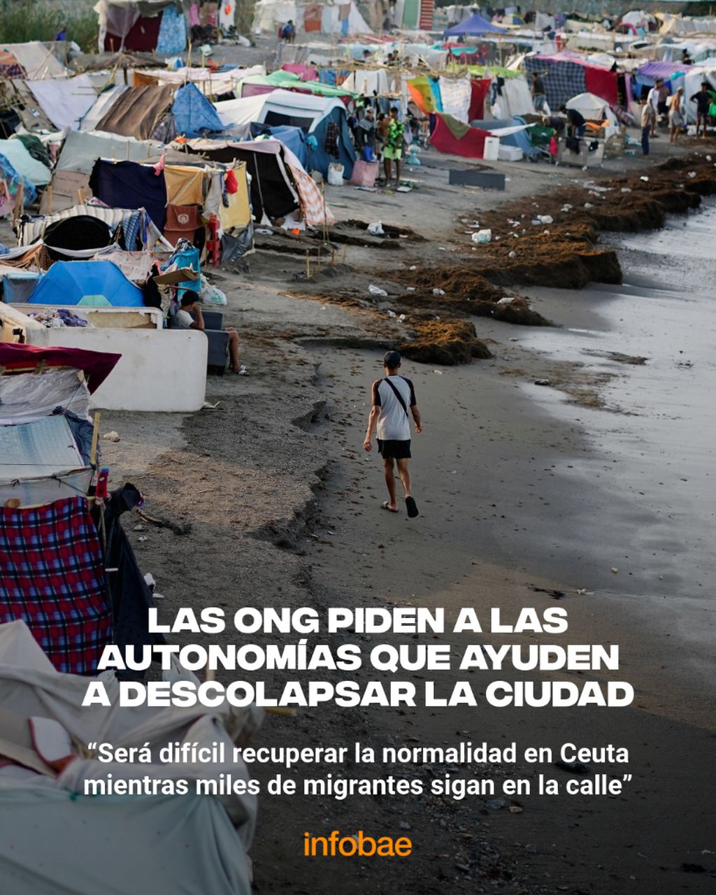 &ldquo;Ser&aacute; dif&iacute;cil recuperar la normalidad en Ceuta mientras miles de migrantes sigan en la calle&rdquo;: las ONG piden a las autonom&iacute;as que ayuden a descolapsar la ciudad