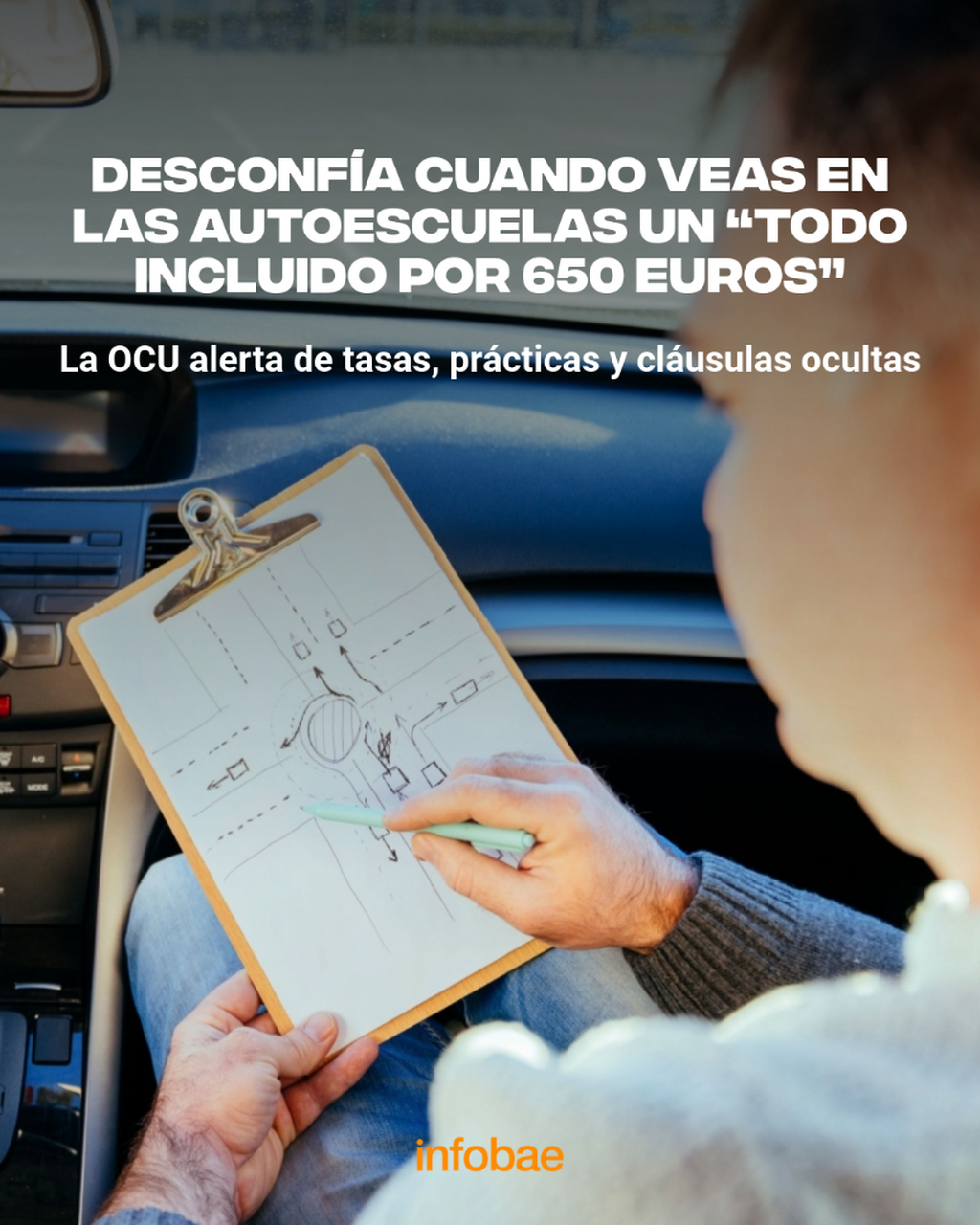 Desconf&iacute;a cuando veas en las autoescuelas un &ldquo;todo incluido por 650 euros&rdquo;: la OCU alerta de tasas, pr&aacute;cticas y cl&aacute;usulas ocultas