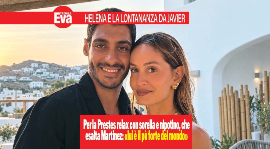 Helena Prestes, tutto relax in famiglia senza il suo Javier