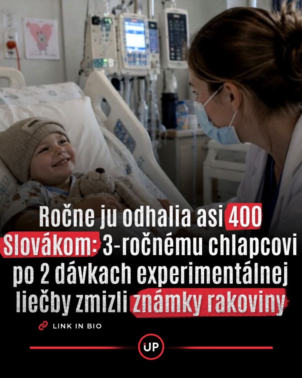 Ročne ju odhalia asi 400 Slov&aacute;kom. 3-ročn&eacute;mu chlapcovi po 2 d&aacute;vkach experiment&aacute;lnej liečby zmizli zn&aacute;mky rakoviny