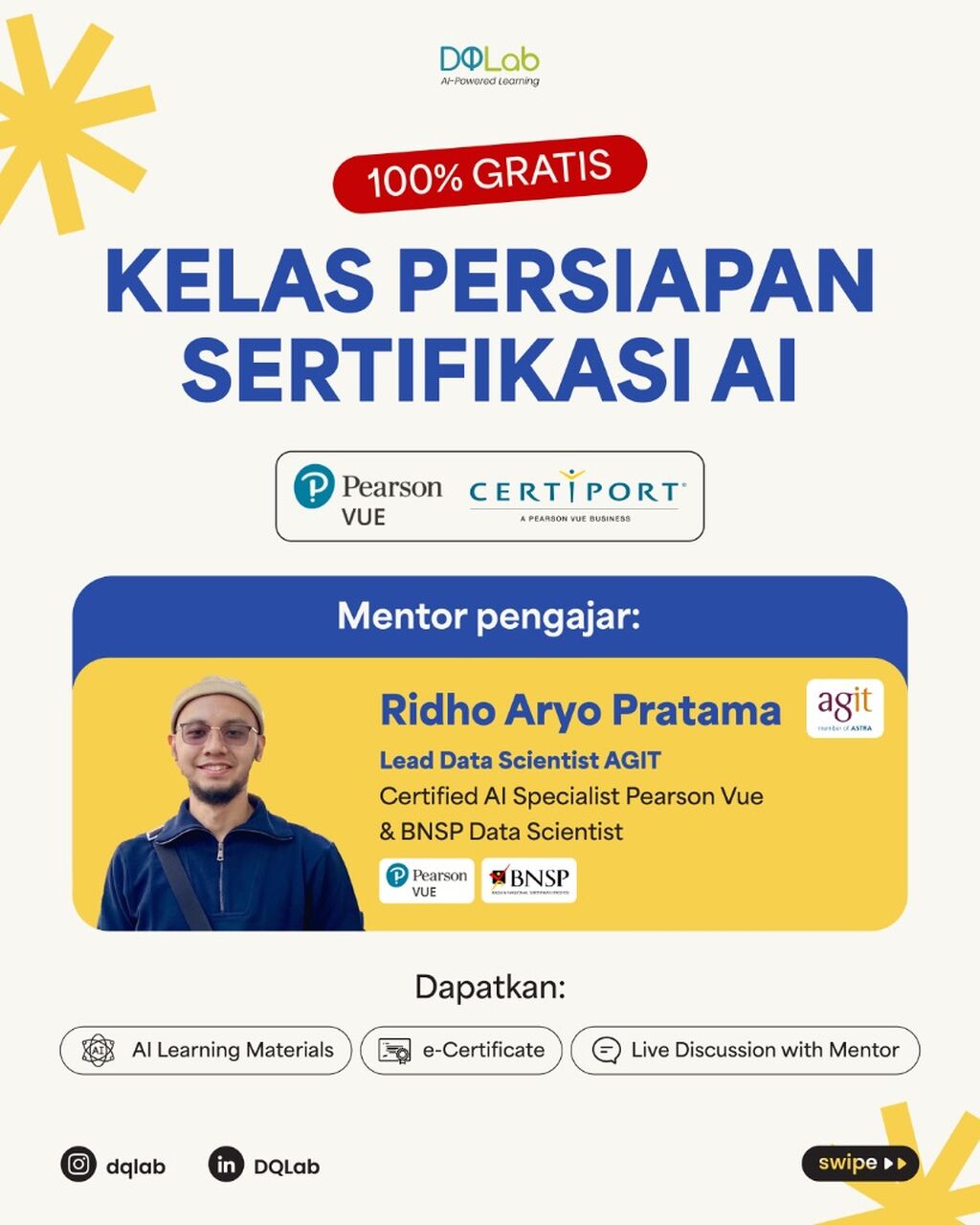 Open For Public: Kelas Persiapan Sertifikasi AI - 100% Gratis!