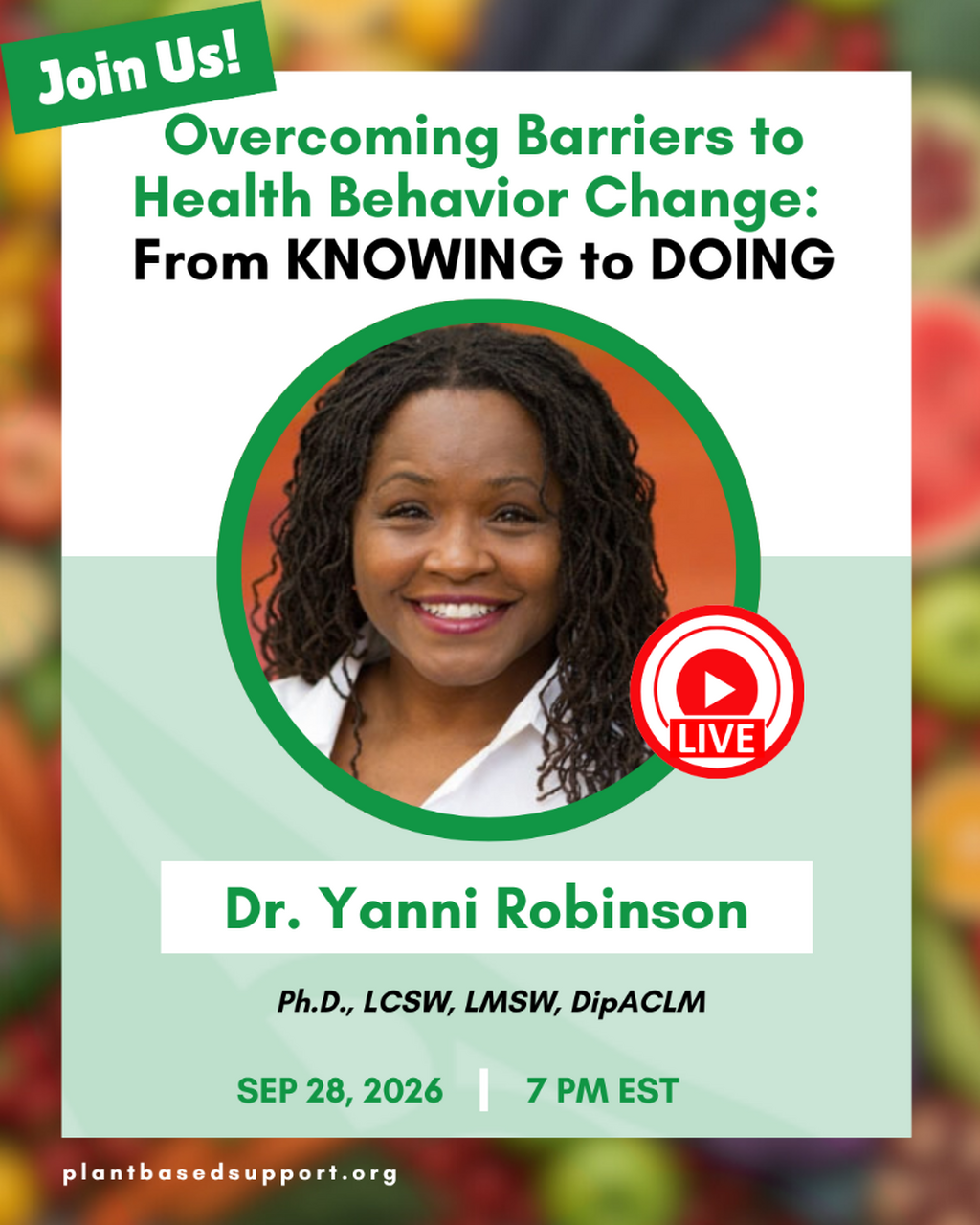 Overcoming Barriers to Health Behavior Change:  From KNOWING to DOING