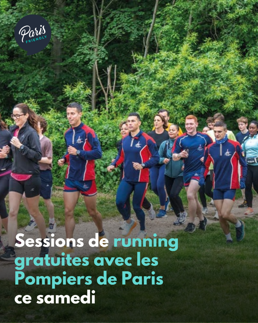 Running gratuit avec les pompiers, 1h en for&ecirc;t &agrave; Clamart samedi.