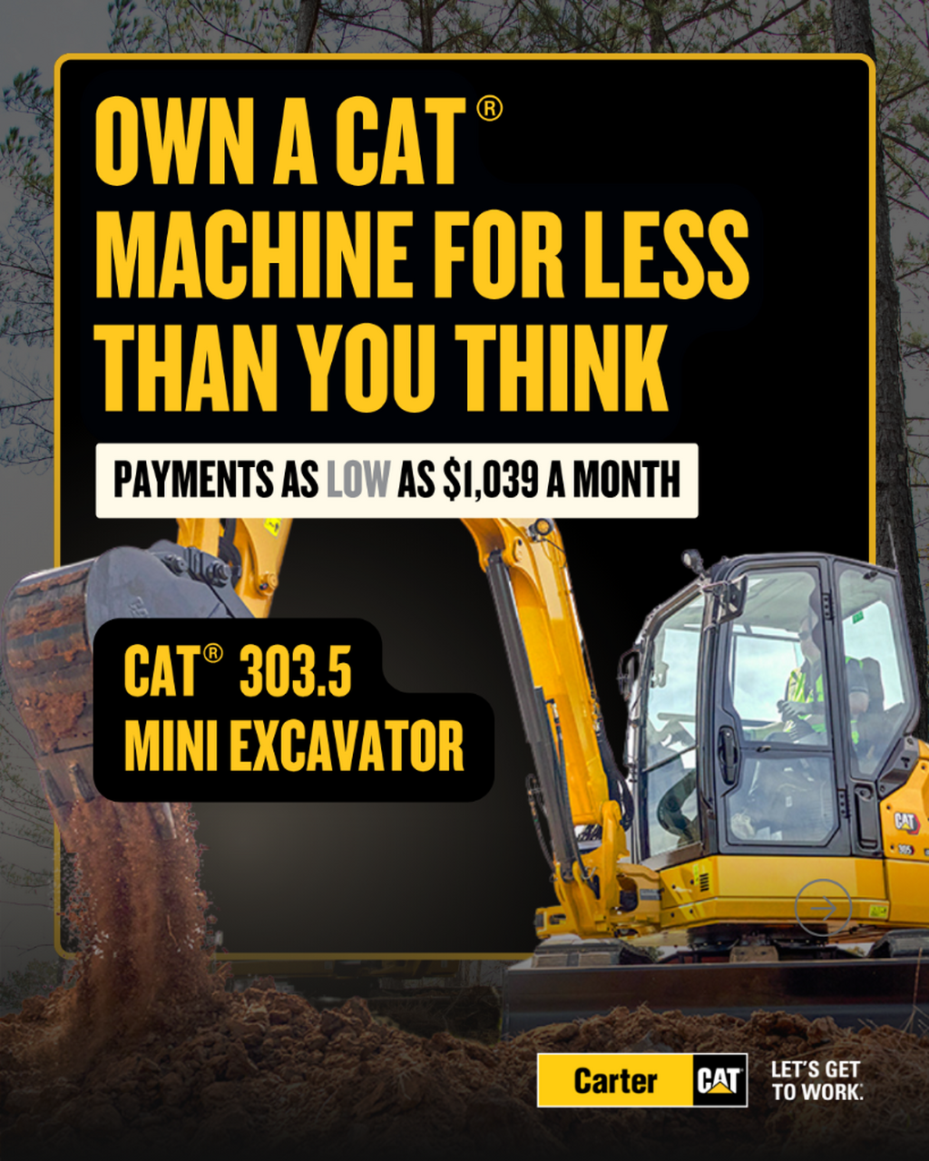 Own a Cat Machine For Less Than You Think - 303.5
