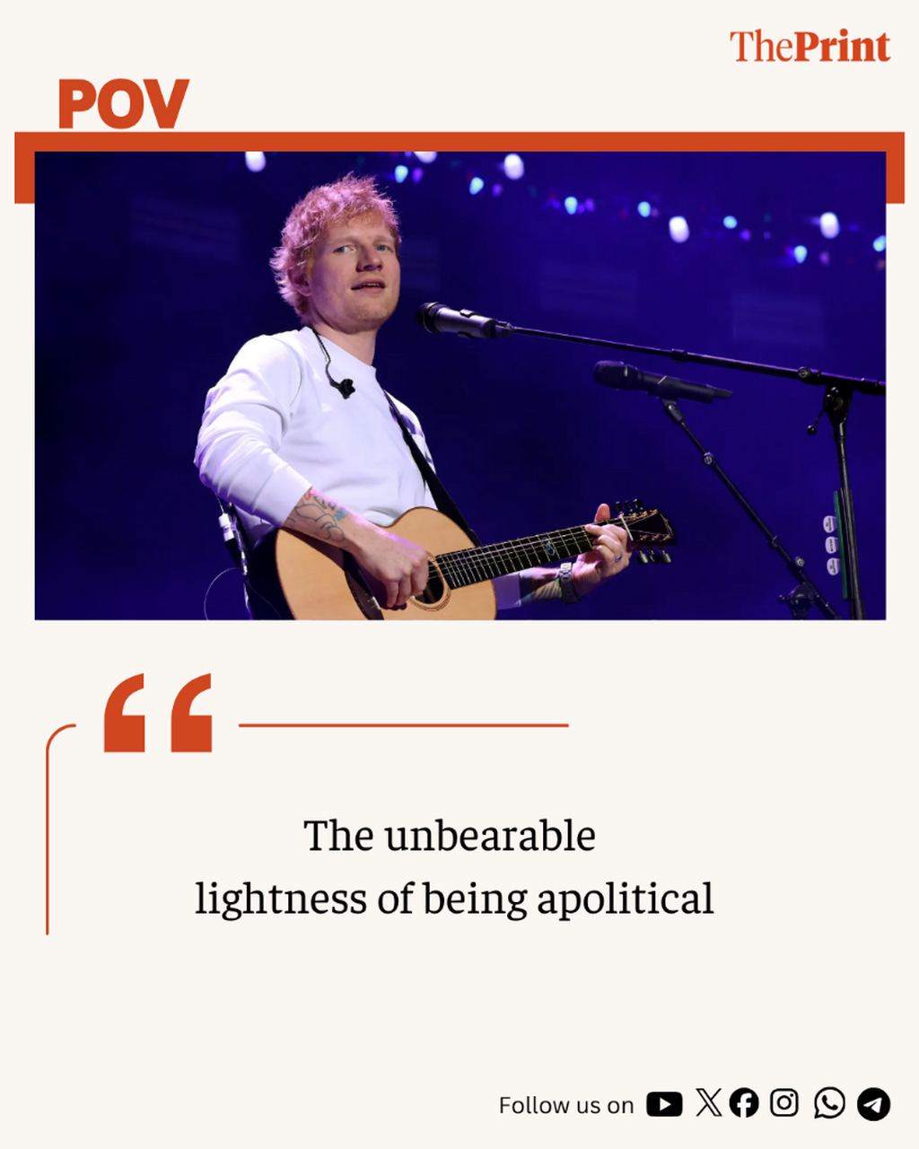 The unbearable lightness of being apolitical