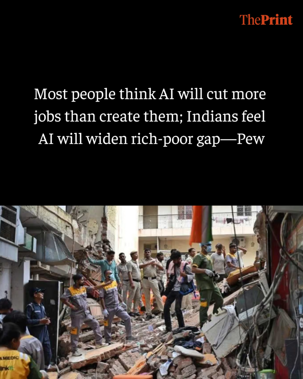 Most people think AI will cut more jobs than create them; Indians feel AI will widen rich-poor gap&mdash;Pew