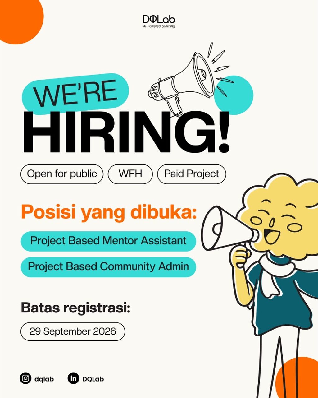 Open Registration: Admin Community & Mentor Assistant!