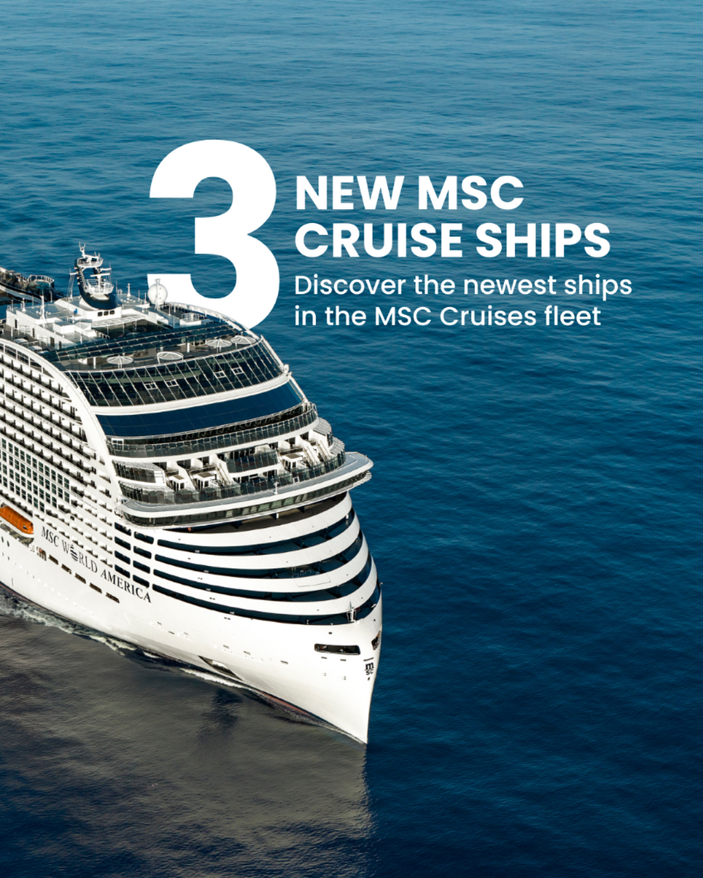 3 New mSC cruise ships