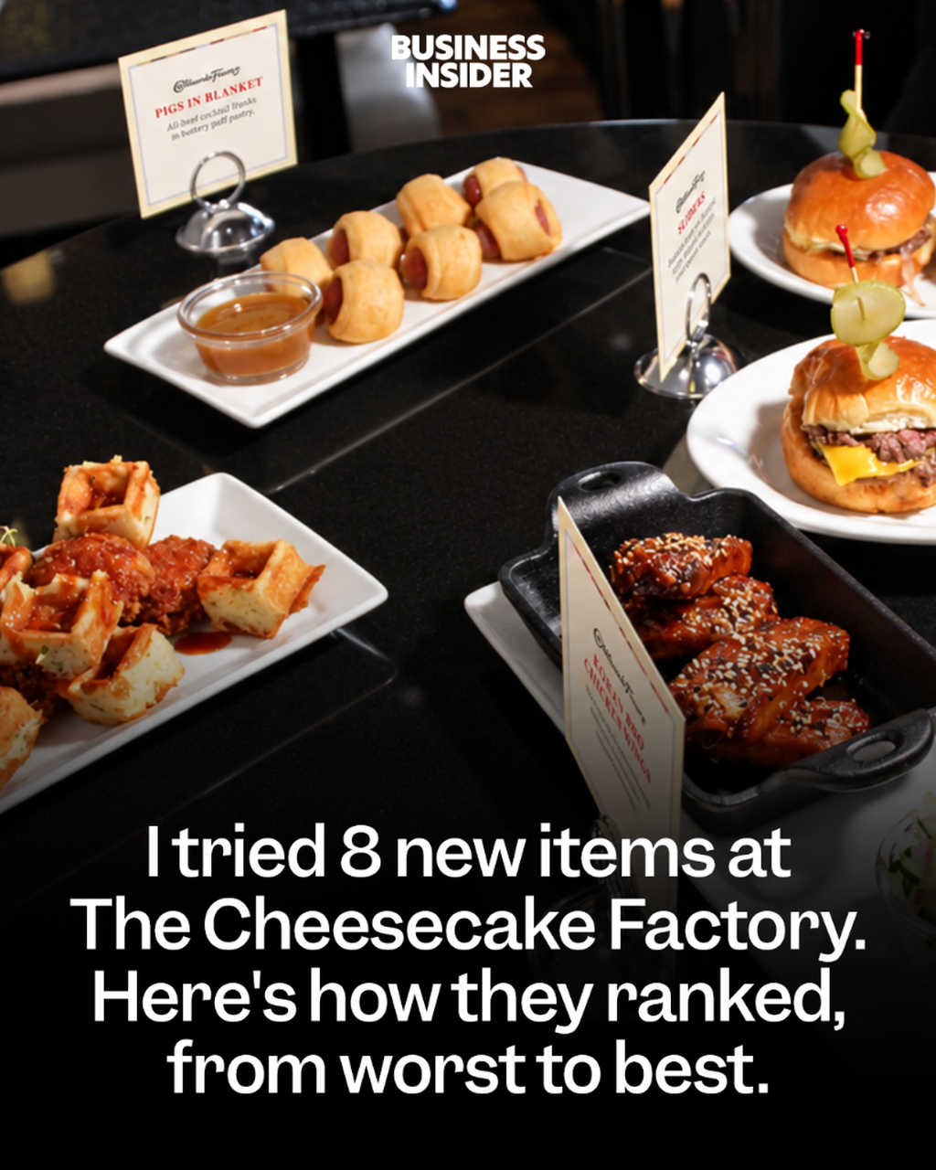 I tried 8 new items at The Cheesecake Factory. Here's how they ranked, from worst to best.