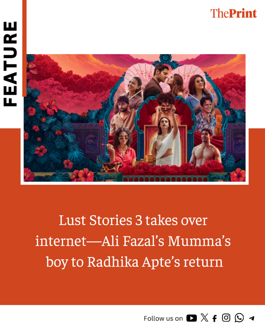 Lust Stories 3 takes over internet&mdash;Ali Fazal&rsquo;s Mumma&rsquo;s boy to Radhika Apte&rsquo;s return