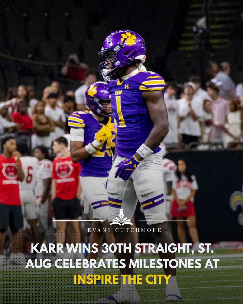 Karr Extends Streak to 30 as St. Augustine Celebrates Milestones at Inspire the City Invitational