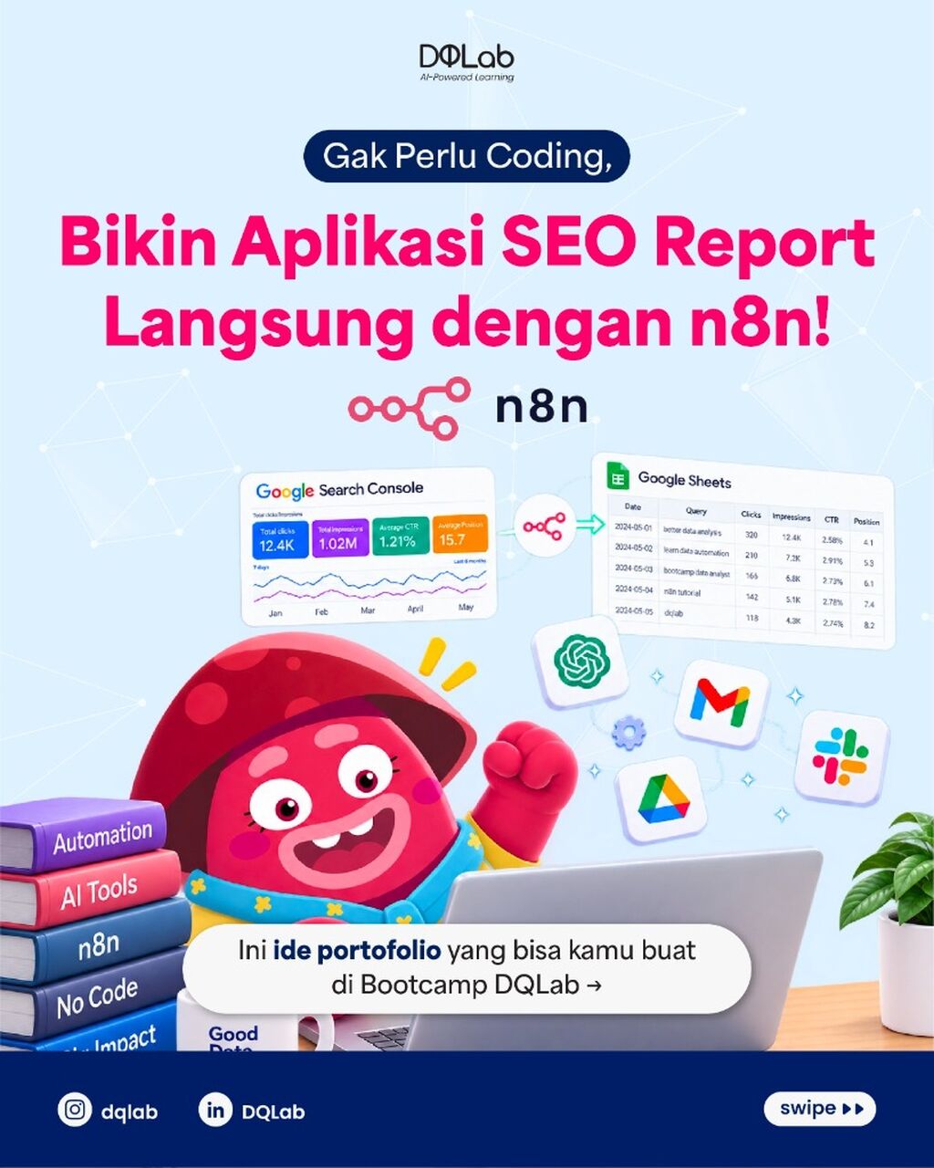 Bikin Aplikasi SEO Report Langsung dengan n8n!