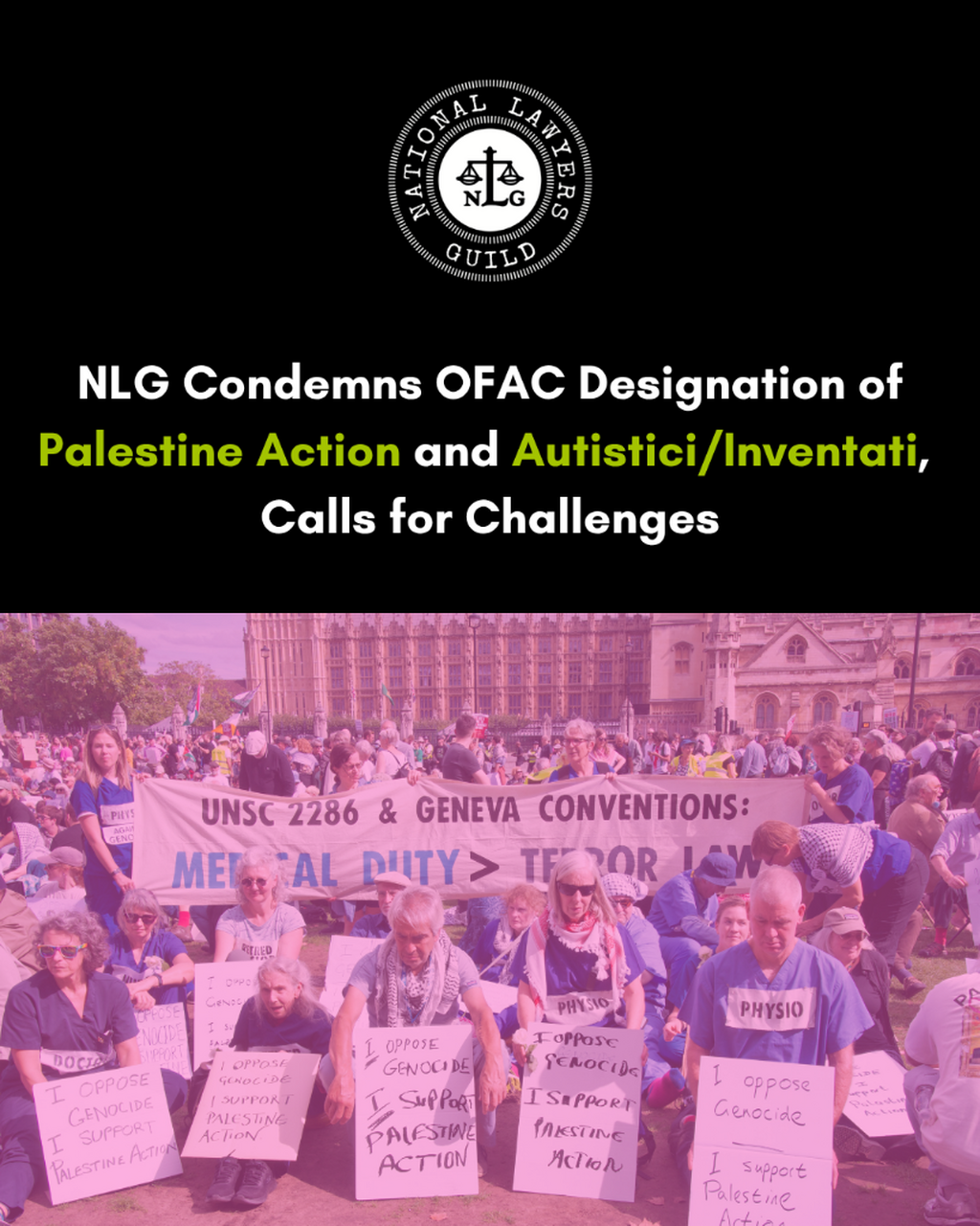 NLG Condemns OFAC Designation of Palestine Action and Autistici/Inventati, Calls for Challenges