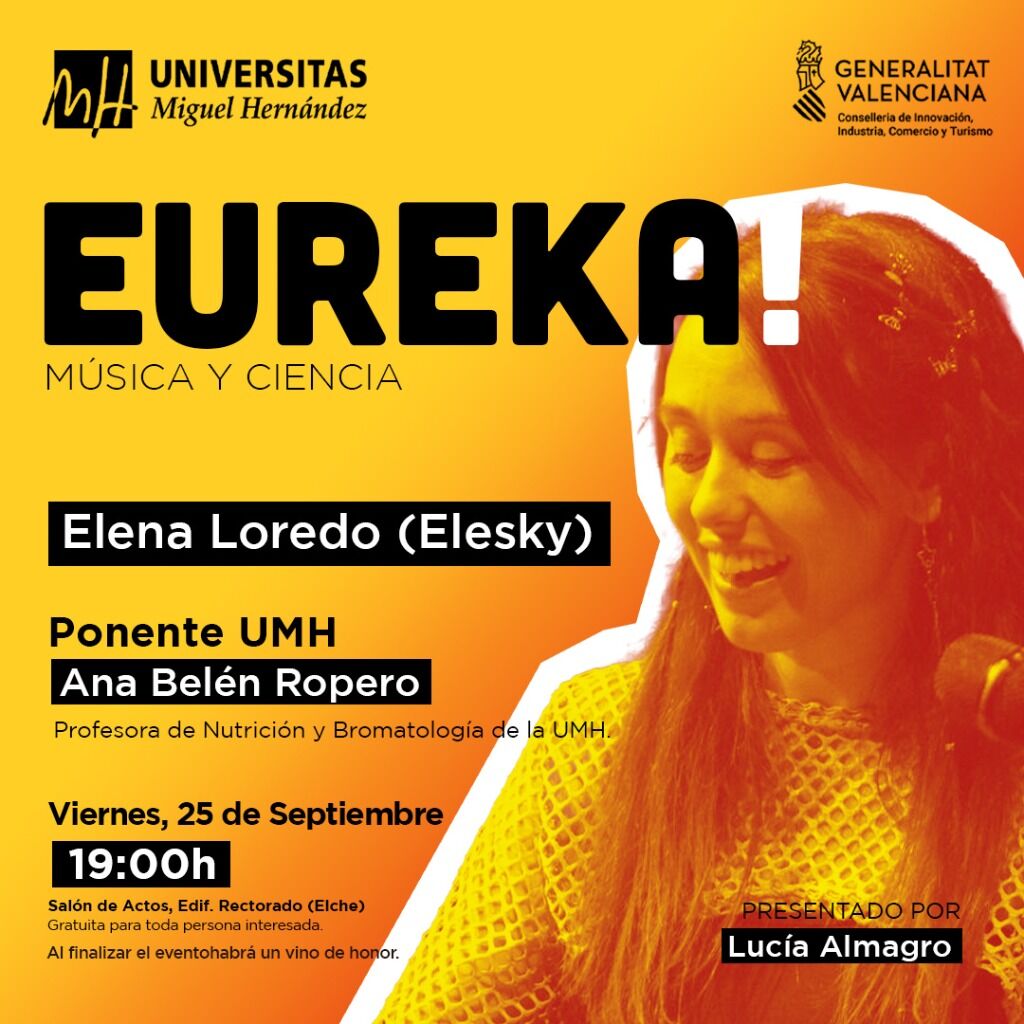 EUREKA ELCHE (UNIVERSIDAD MIGUEL HERN&Aacute;NDEZ) 📍 25 DE SEPTIEMBRE 📅 19:00H ⏰ [GRATUITO POR INSCRIPCI&Oacute;N, HAZ CLICK AQU&Iacute;] 