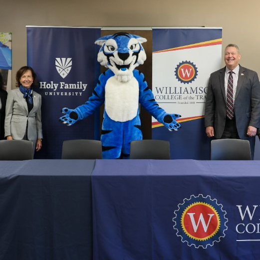 Holy Family University and Williamson College of the Trades Announce Partnership to Benefit Students and the Region