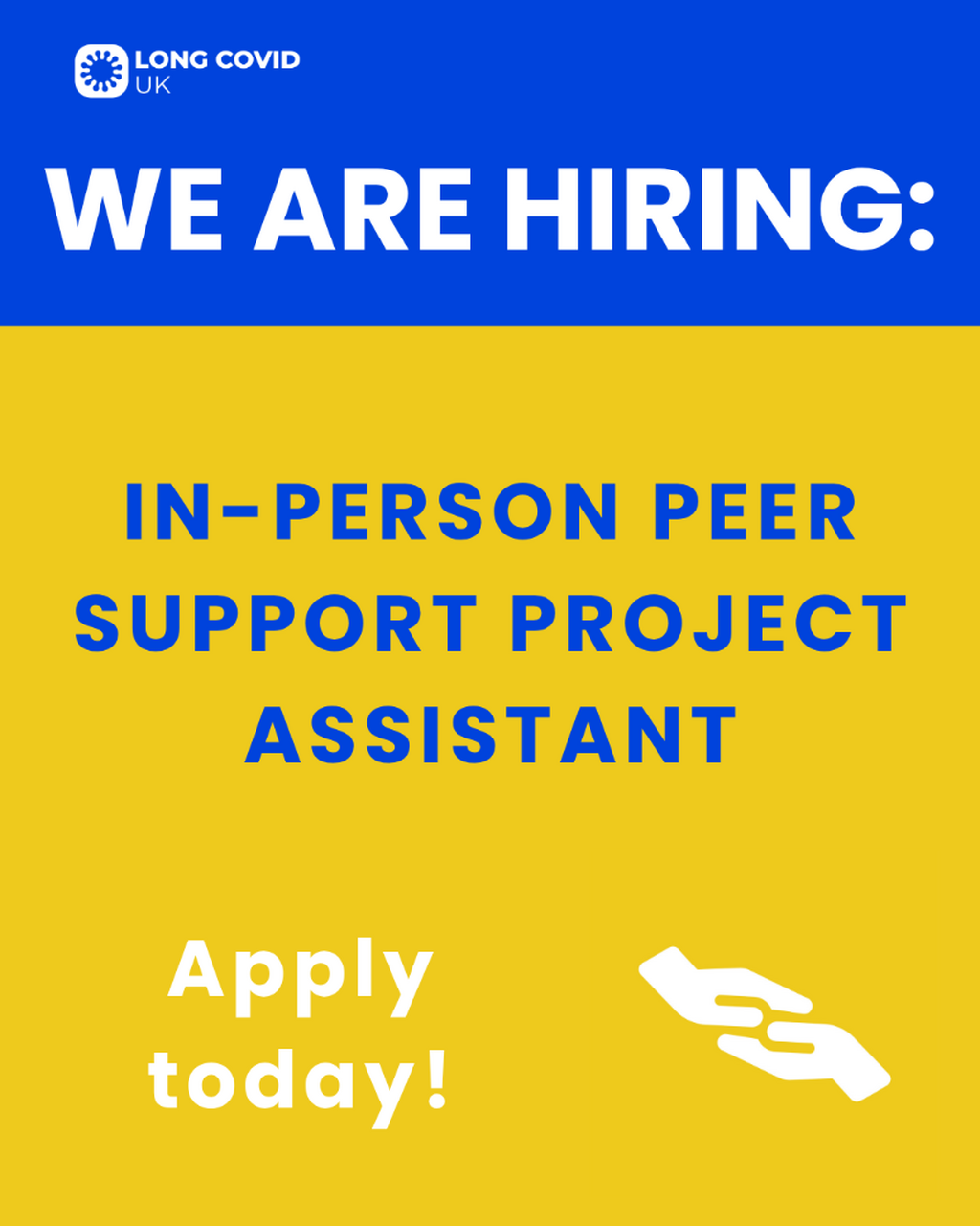 IN PERSON PEER SUPPORT JOB: APPLY NOW