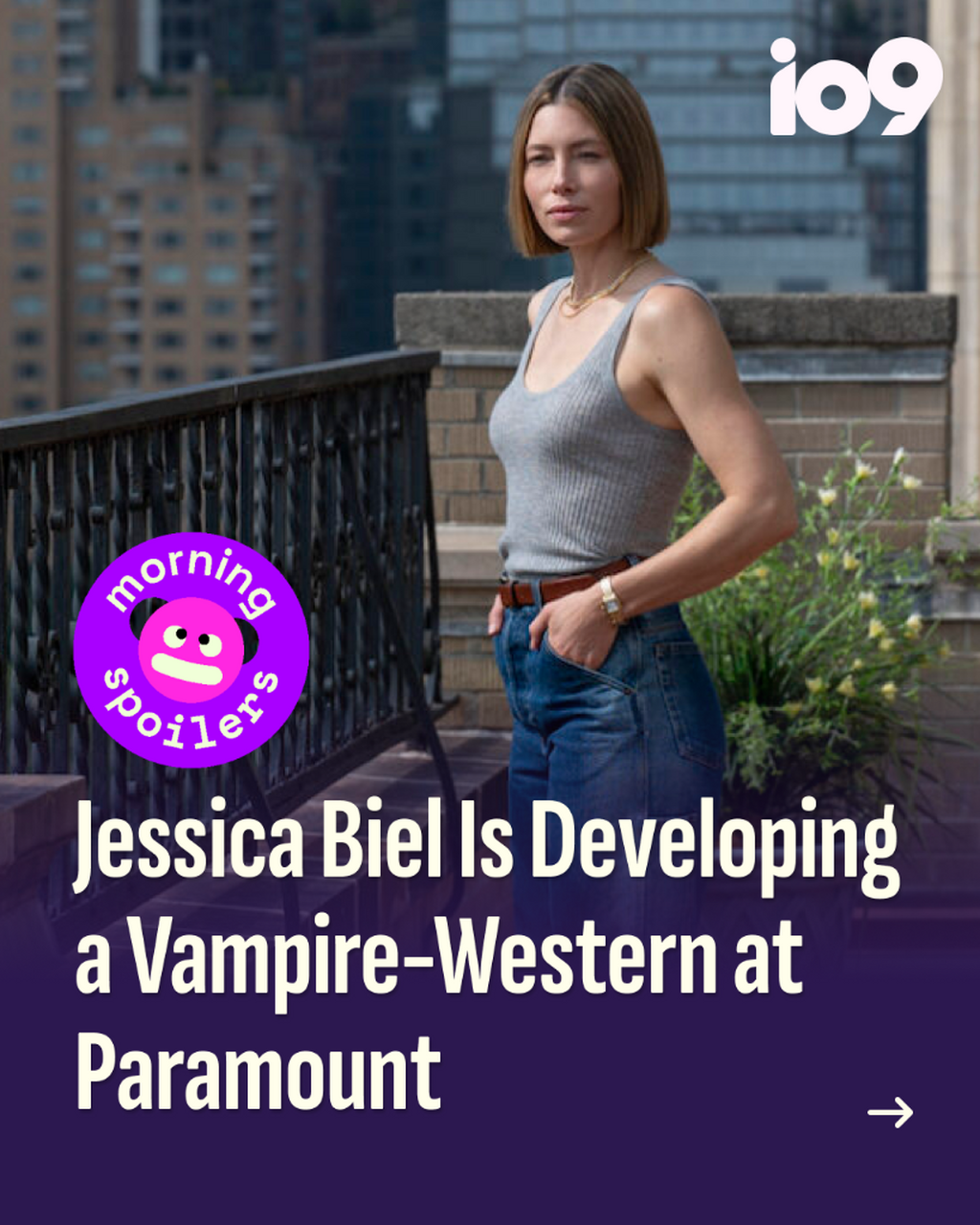 Jessica Biel Is Developing a Vampire-Western at Paramount