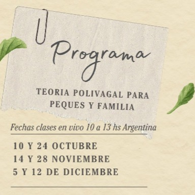 Teor&iacute;a polivagal en infancias y familia (manejo sistema nervioso)