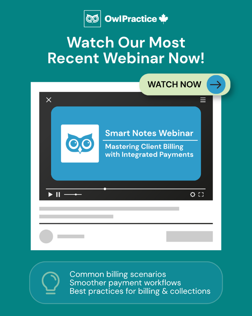 Watch Our Most Recent Webinar: Mastering Client Billing with Integrated Payments