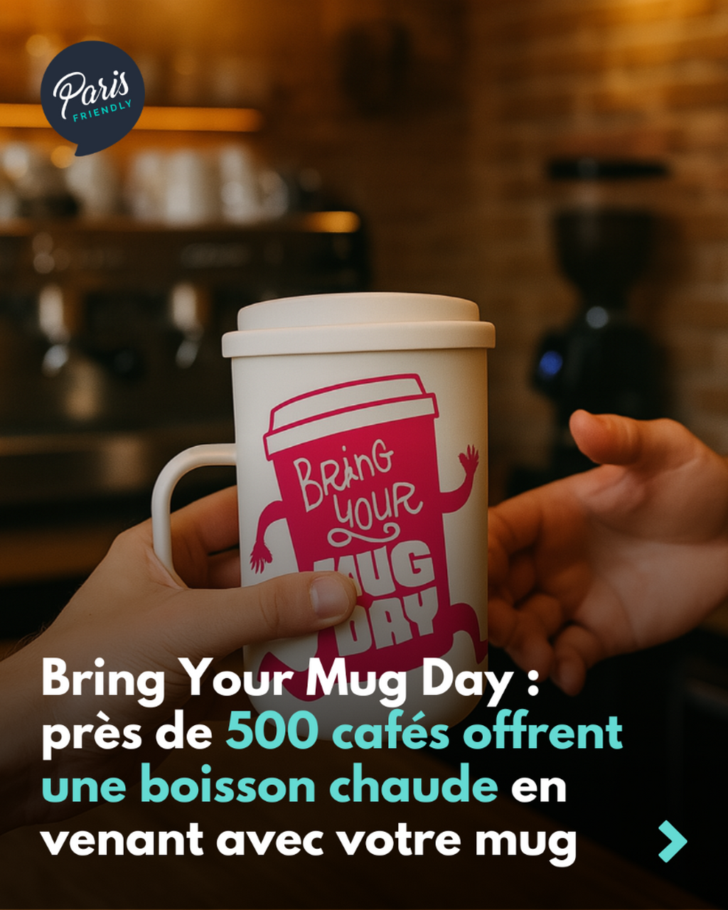 Un mug dans le sac, un caf&eacute; gratuit &agrave; l&rsquo;arriv&eacute;e : le calcul est vite fait.
