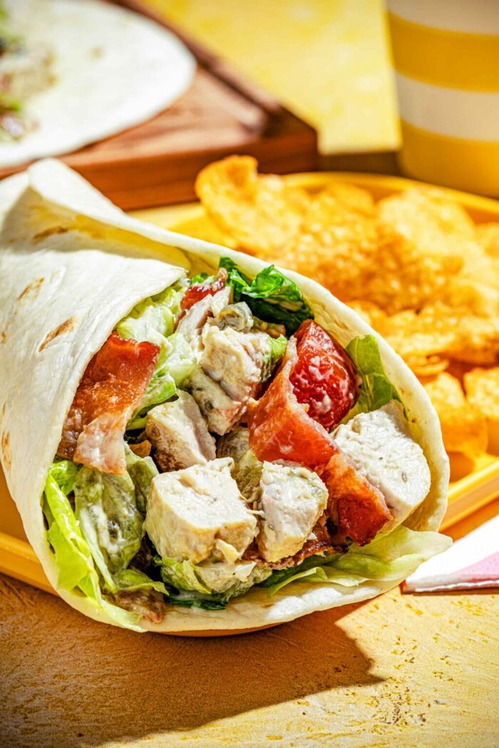 Recette simple de wraps C&eacute;sar au poulet | Bon pour toi