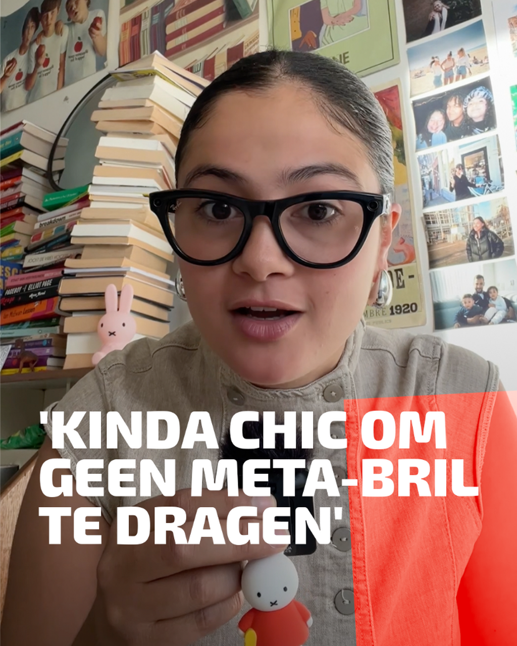 Amal Maatoug: 'Kinda chic om geen Meta-bril te dragen'