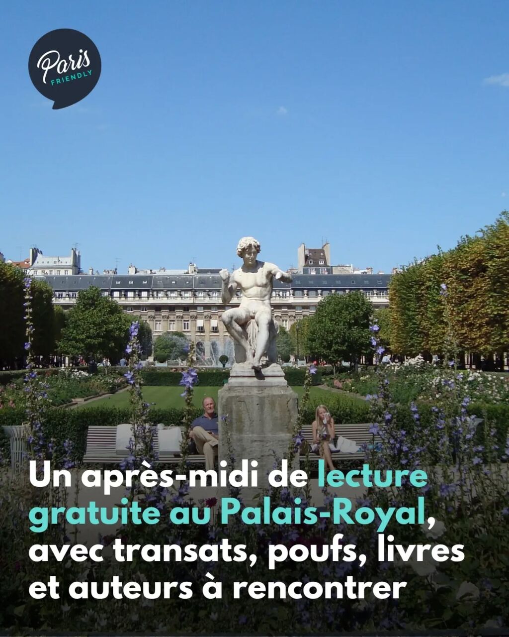 Un jardin ferm&eacute; d&rsquo;habitude, des transats et des livres : le Palais-Royal change de d&eacute;cor vendredi.