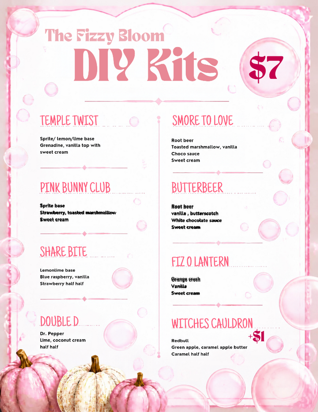 FALL DIY Kits Order Form