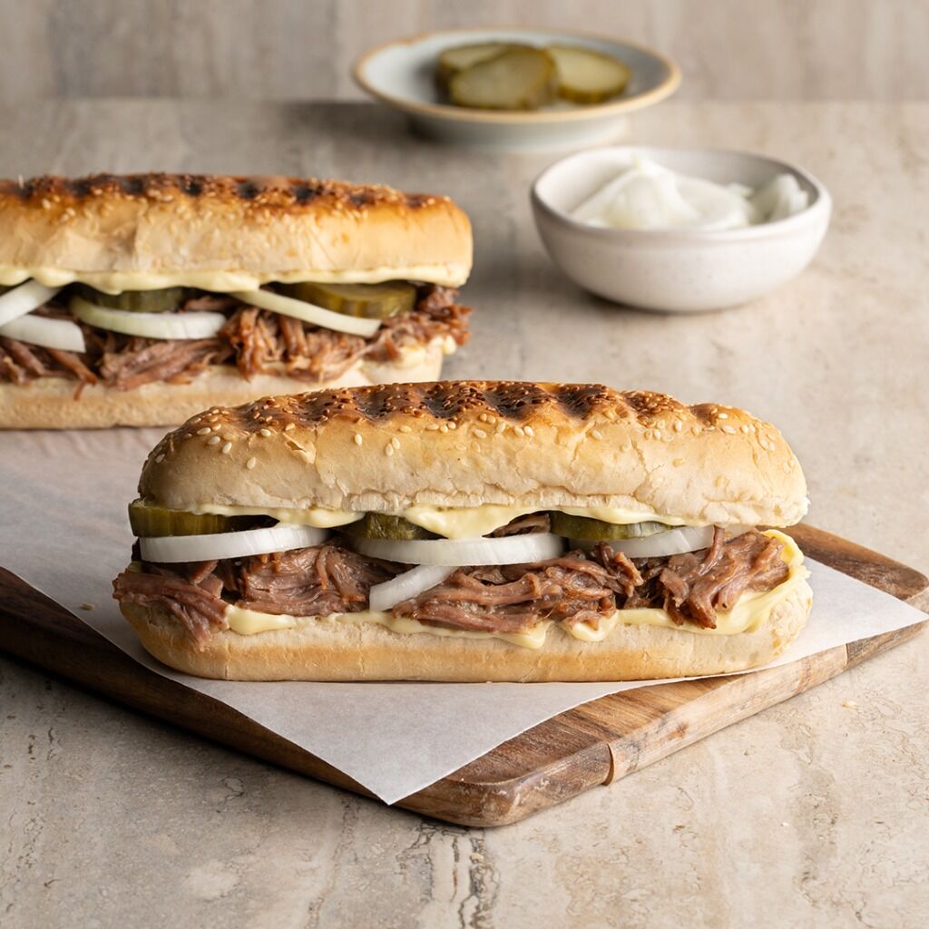 Pulled beef sandwich 