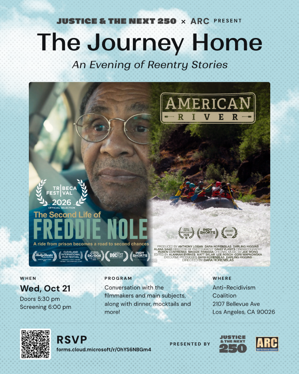 The Journey Home: An Evening of Reentry Stories Screening
