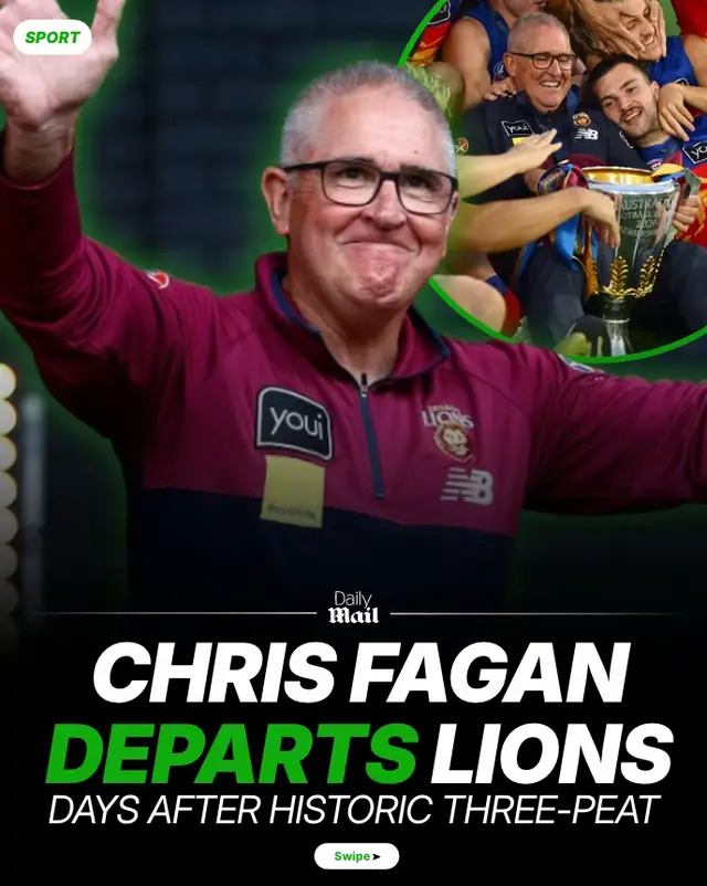 Chris Fagan quits Lions