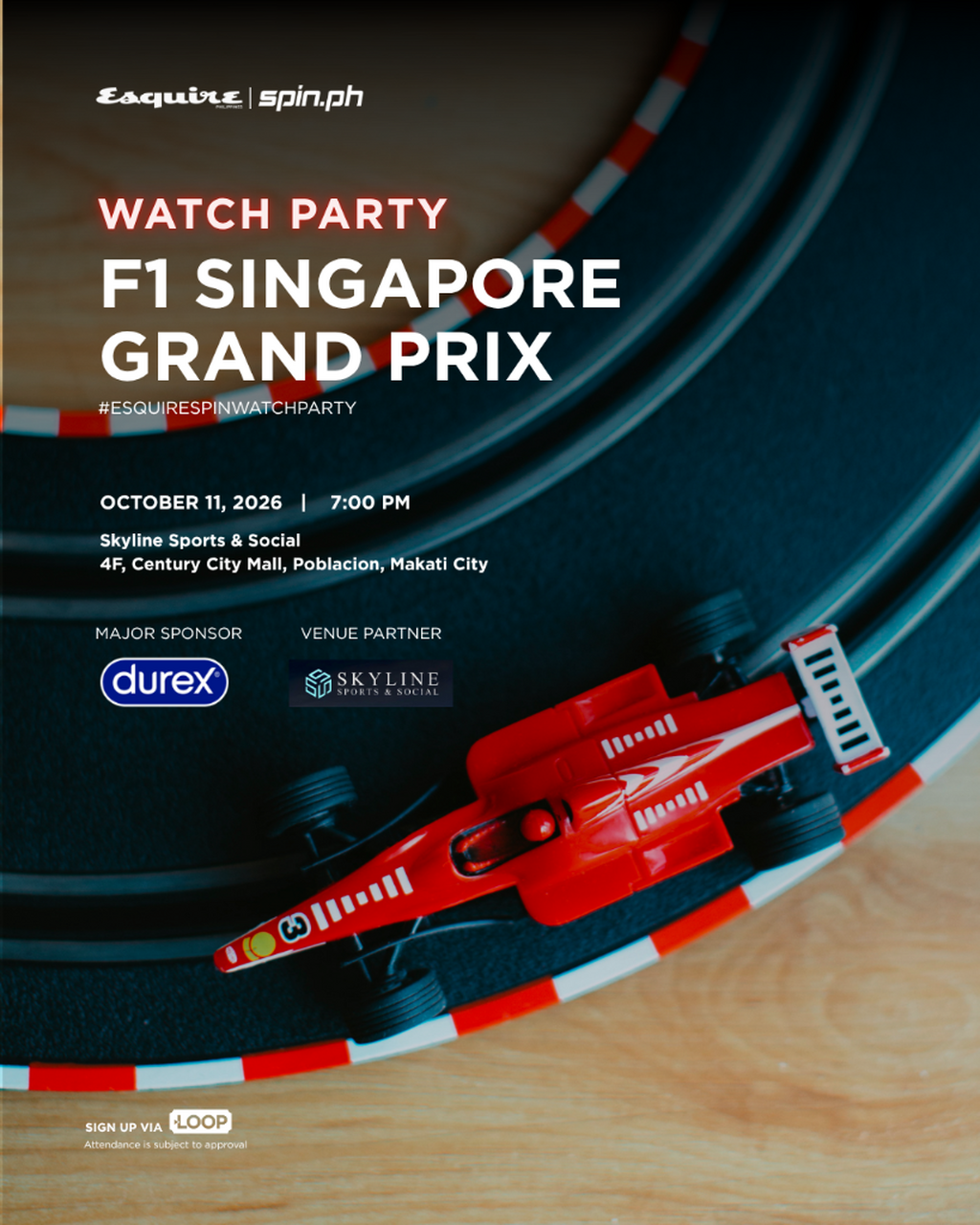 Esquire x Spin.ph Watch Party &ndash; F1 Singapore Grand Prix