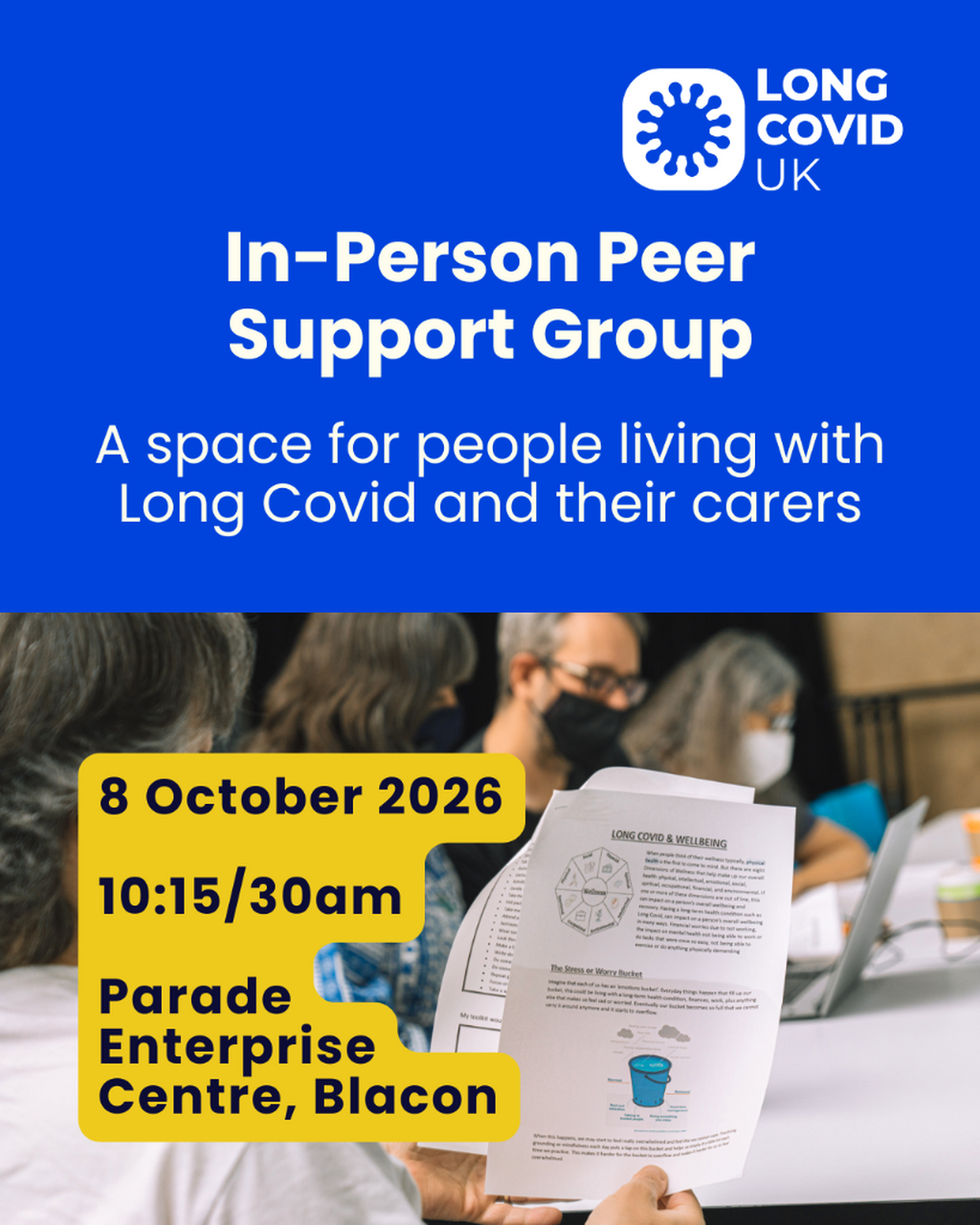 Long Covid UK - In Person Peer Support Group - Blacon, Chester, UK