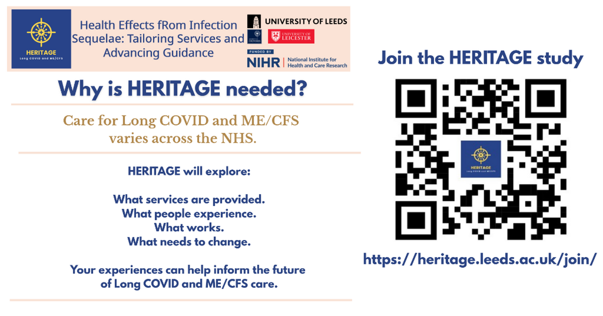 JOIN HERITAGE STUDY