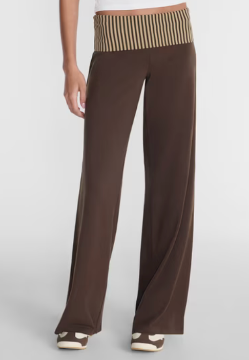 No Boundaries Foldover Wide Leg Pants