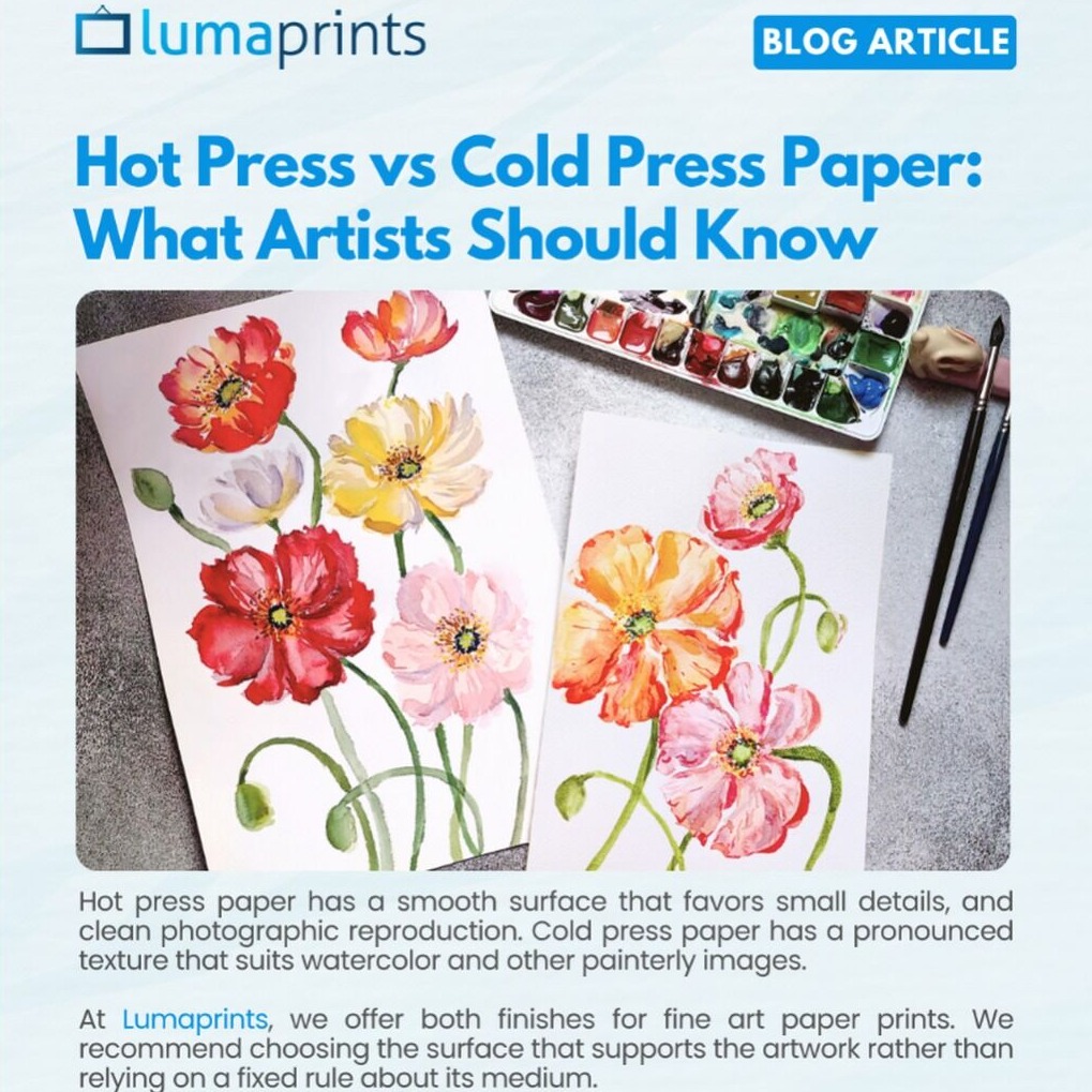 Hot Press vs Cold Press Paper: What Artists Should Know