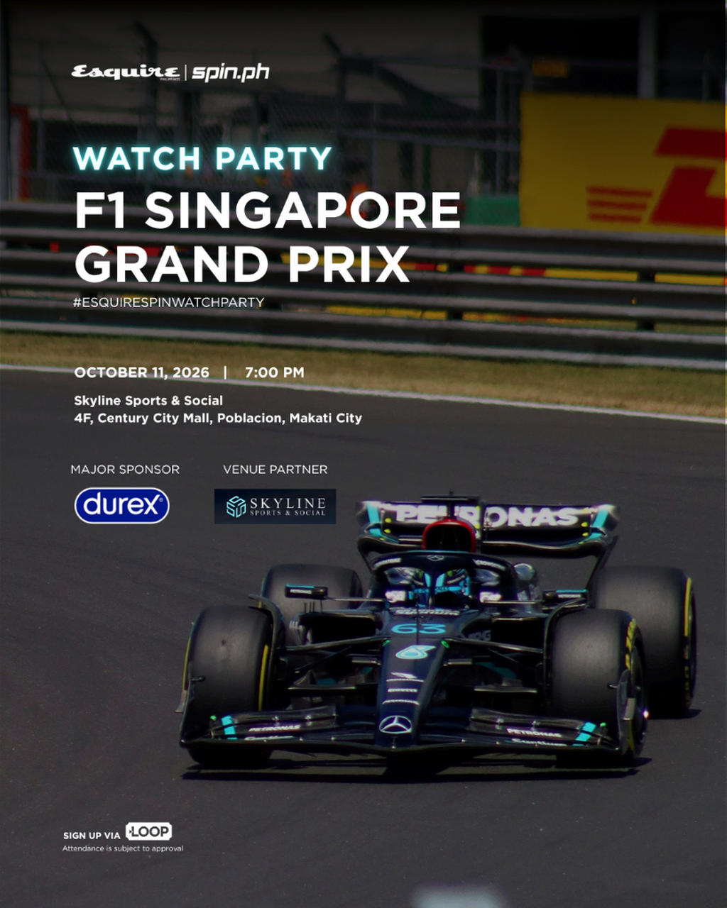 Esquire x Spin.ph Watch Party &ndash; F1 Singapore Grand Prix