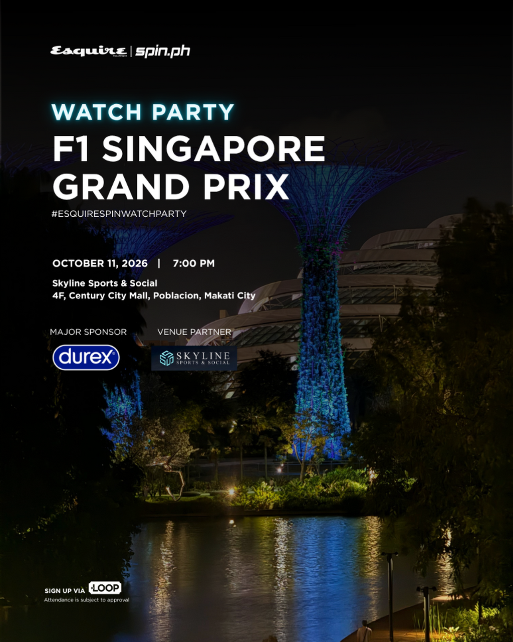 Esquire x Spin.ph Watch Party &ndash; F1 Singapore Grand Prix