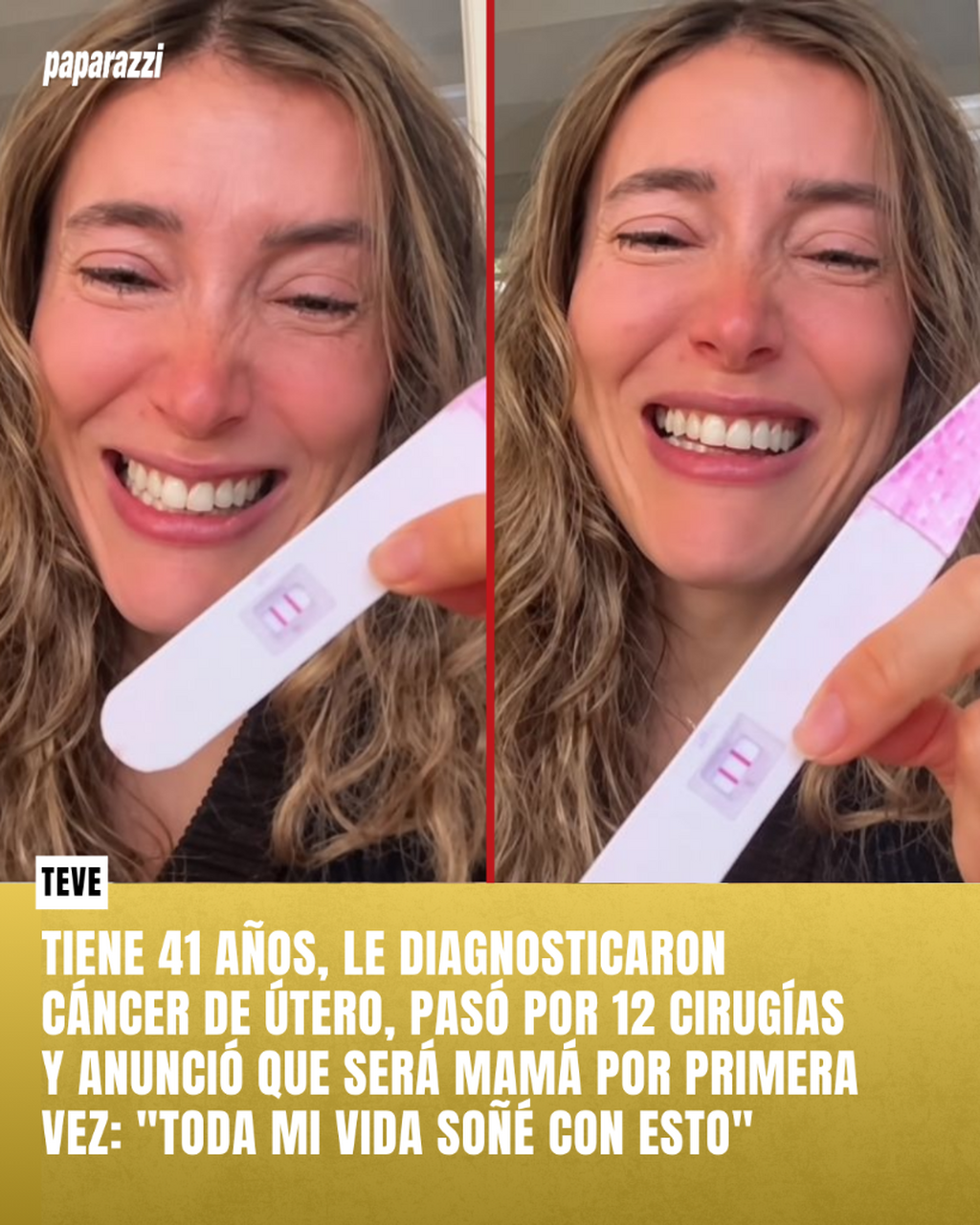 Tiene 41 a&ntilde;os, le diagnosticaron c&aacute;ncer de &uacute;tero, pas&oacute; por 12 cirug&iacute;as y anunci&oacute; que ser&aacute; mam&aacute; por primera vez: "Toda mi vida so&ntilde;&eacute; con esto"