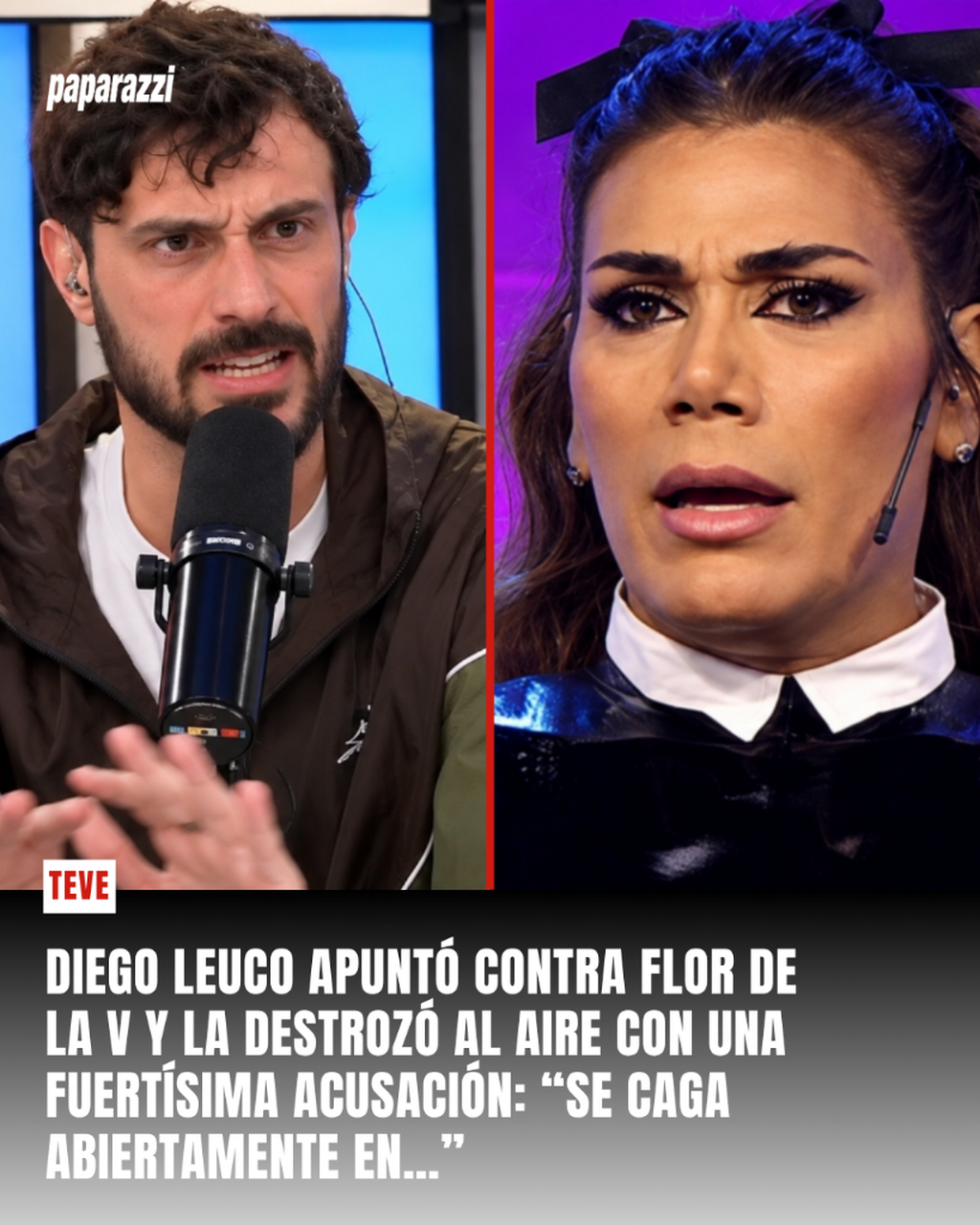Diego Leuco apunt&oacute; contra Flor de la V y la destroz&oacute; al aire con una grave acusaci&oacute;n: &ldquo;Se caga abiertamente en&hellip;&rdquo;