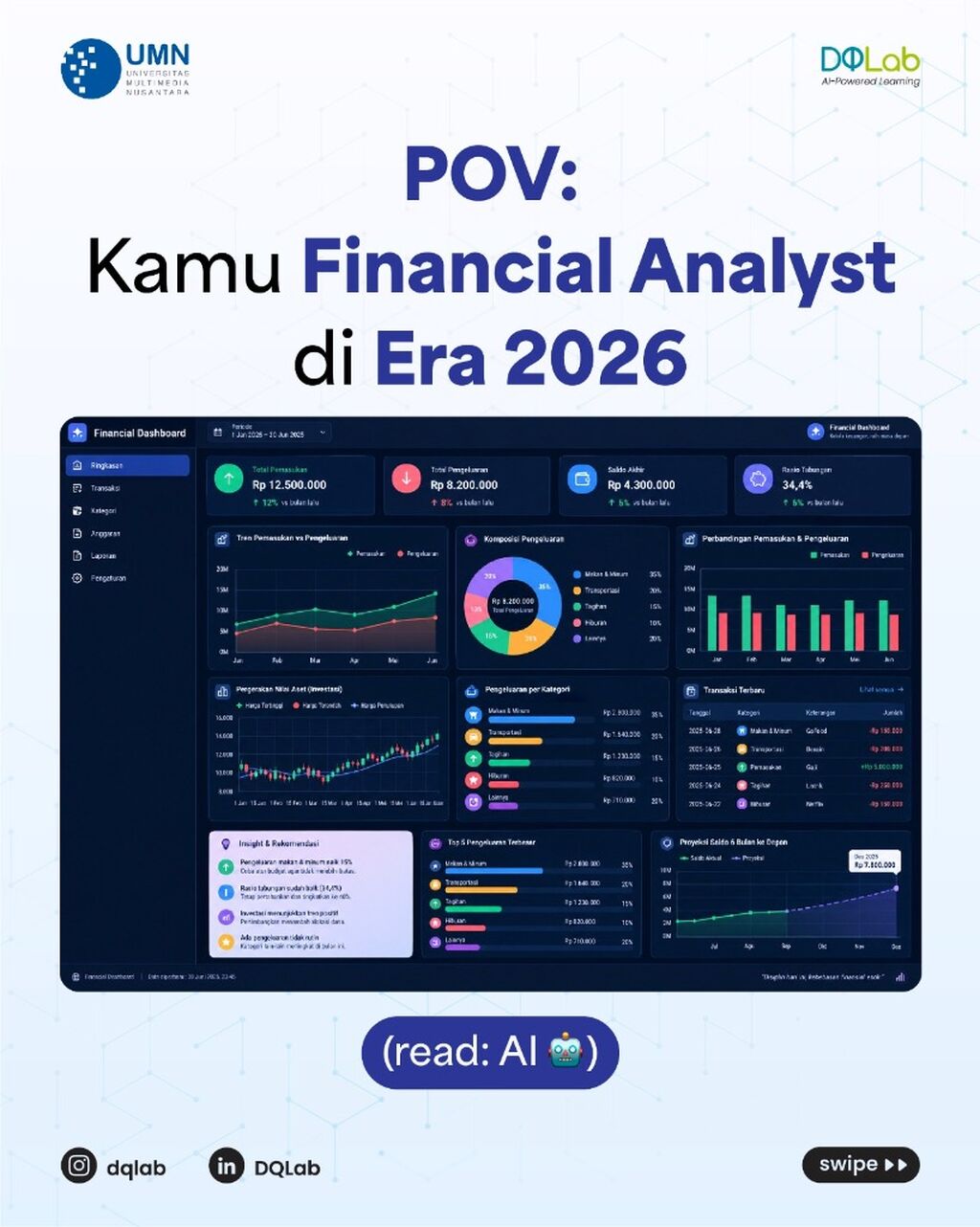 Pelajari Ilmu Bangun Financial Dashboard Lewat Offline Workshop DQLab!