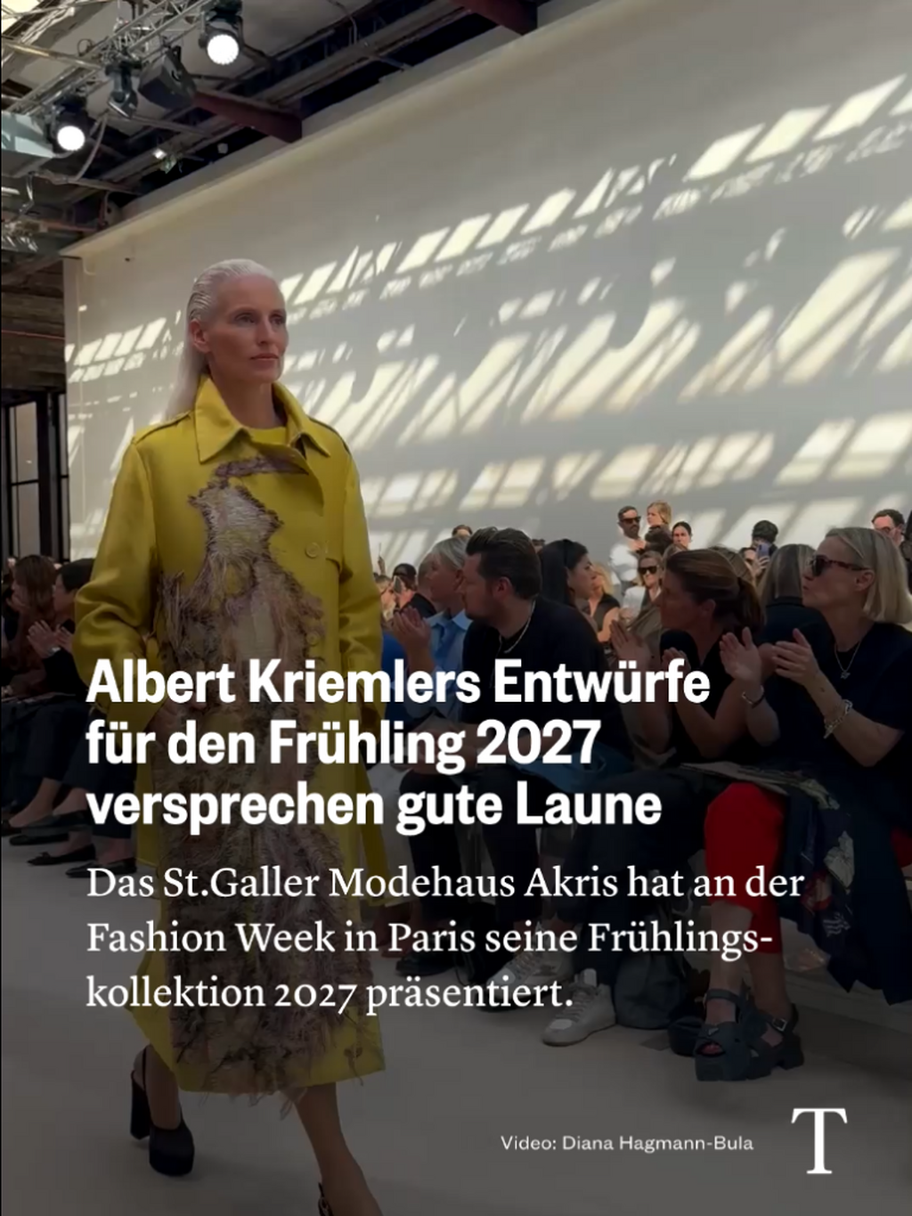 Albert Kriemlers Entw&uuml;rfe f&uuml;r den Fr&uuml;hling 2027 versprechen gute Laune