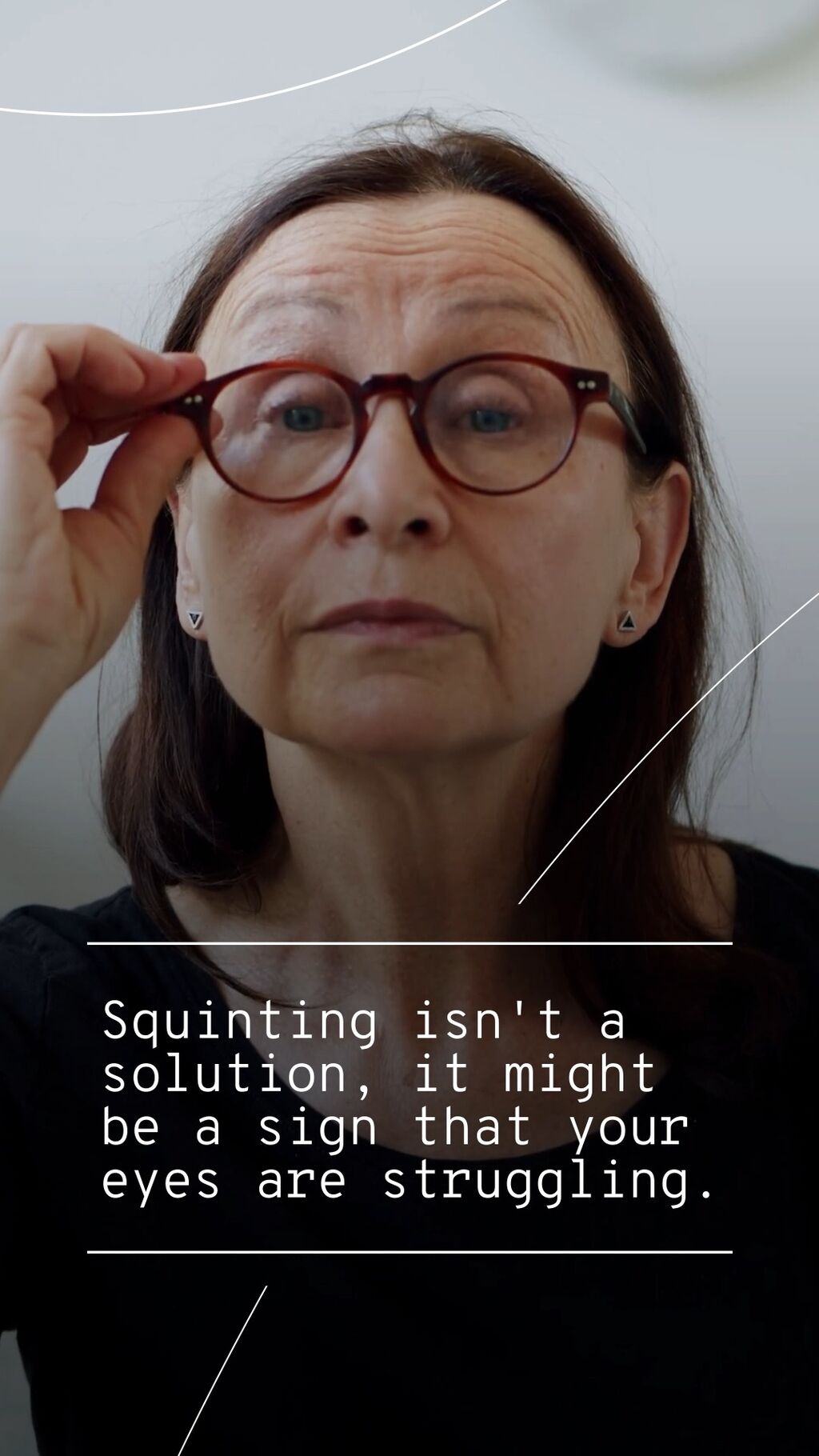 Squinting?