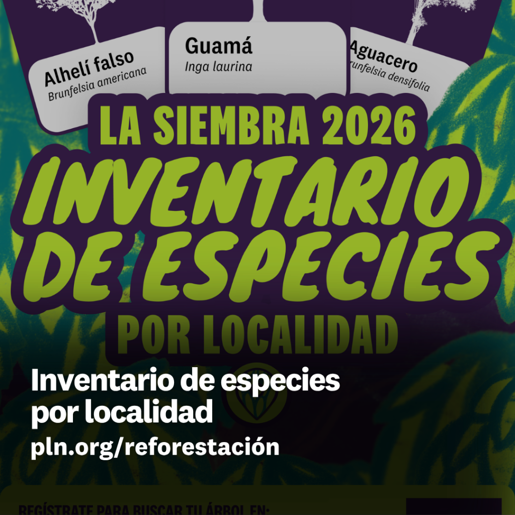 Inventario de especies por localidad