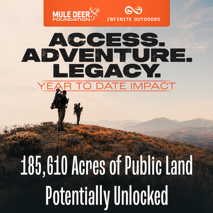 Mule Deer Foundation and Infinite Outdoors Expand Public Access to 185,610 Acres Through Access Granted Initiative