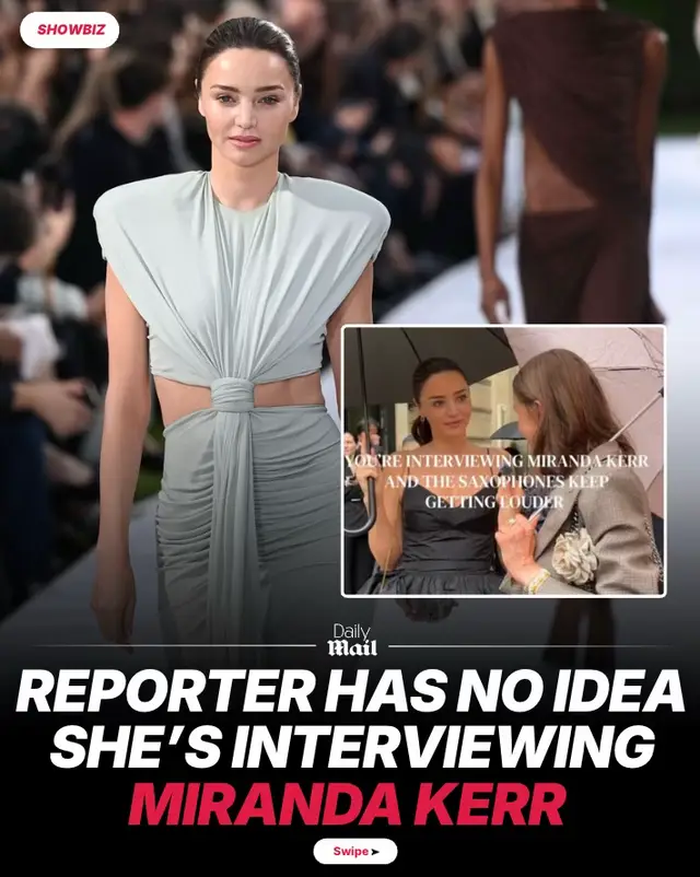 Influencer has no idea she's interviewing Miranda Kerr