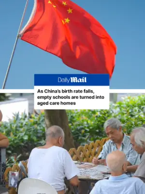 China's bitrh rate falls, schools used as aged care homes