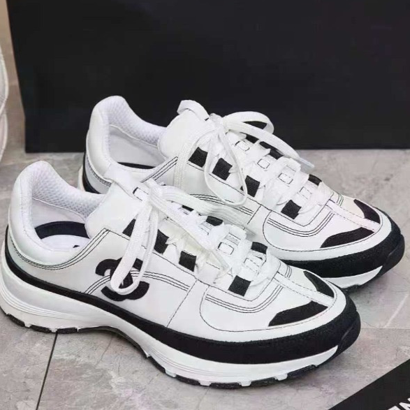 Designer Black and White Sneakers 